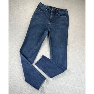 Judy Blue High Rise Ankle Fray Hem Women 7/28(27X27 skinny Slim Sexy Dress Jeans